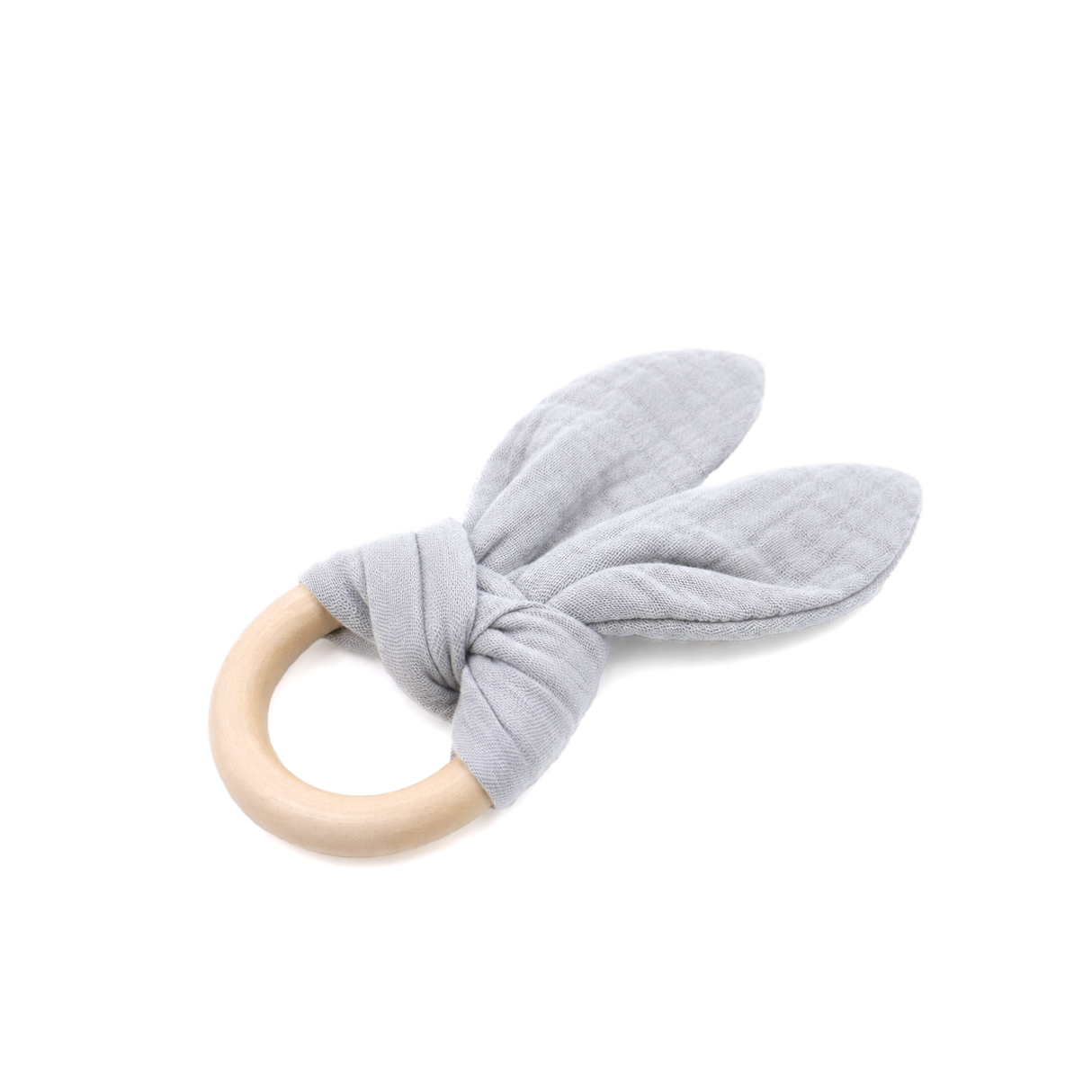 Baba rágóka fülekkel 100% organikus muszlinból