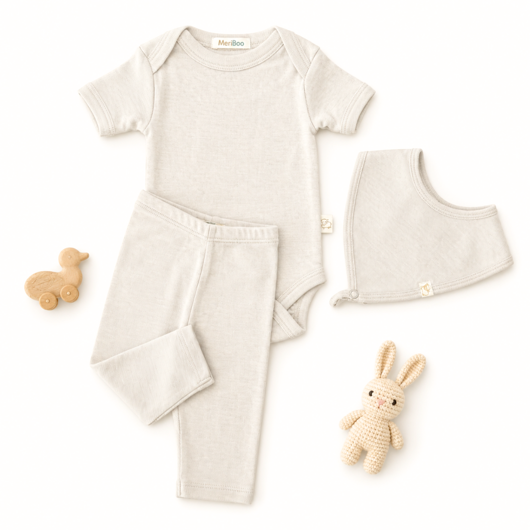 MeriBoo - alap szett 100% tanúsított finom merinóból "Mini Essentials Spring"