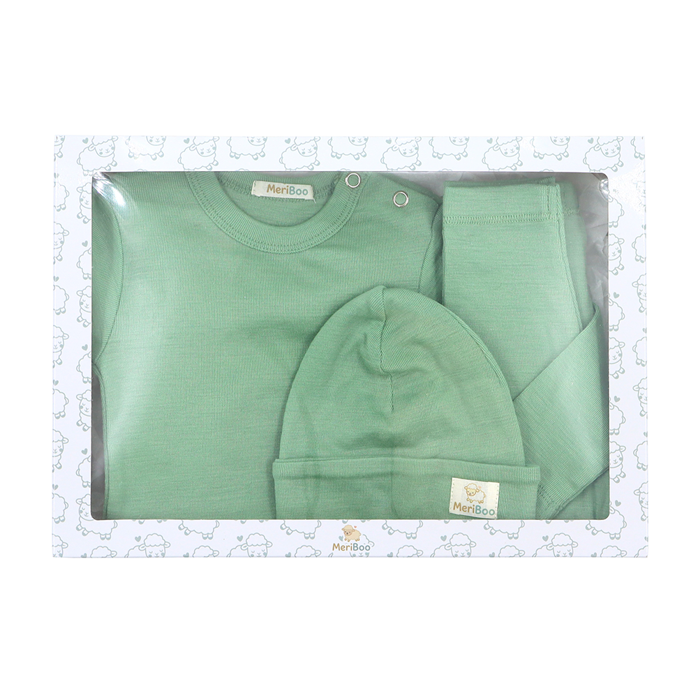 Комплект за изписване от сертифицирано финно мерино "Newborn Essentials Plus"
