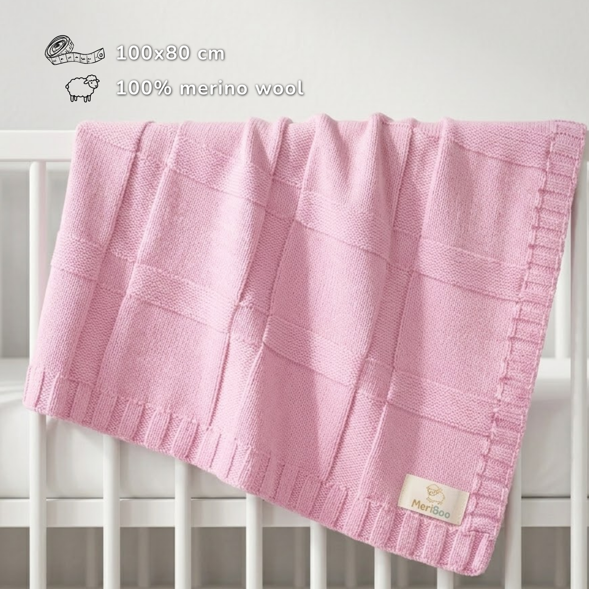 MeriBoo комплект - ромпър + одеалце от 100% сертифицирано мерино “Sweet Dreams"